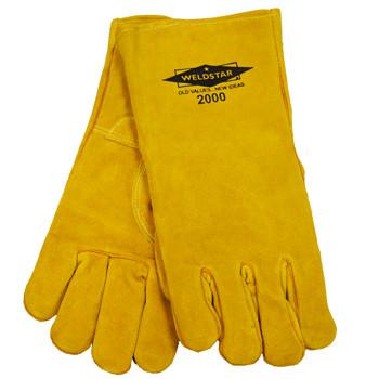 Revco 2000 Standard Welding Gloves: Gold Cowhide - Large-ShopWeldingSupplies.com