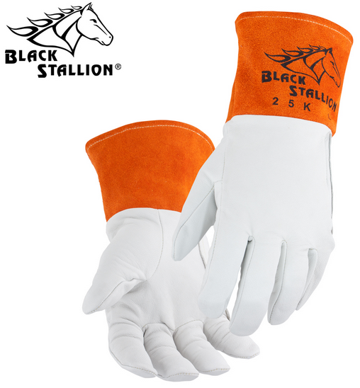 Black Stallion (Revco) 25K Grain Kidskin Premium TIG Welding Gloves-ShopWeldingSupplies.com
