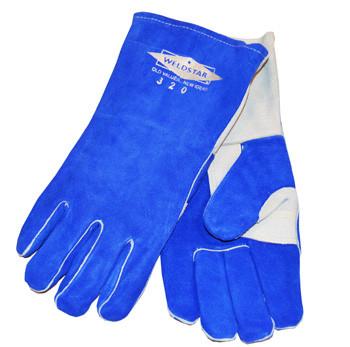 Revco 320 Black Stallion® Stick Welding Gloves: Blue Premium Cowhide-ShopWeldingSupplies.com