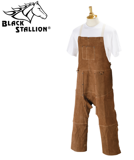 Revco 42SL 42" Split Cowhide Split Leg Bib Apron-ShopWeldingSupplies.com