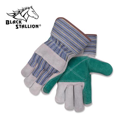 Revco 6DP Split Cowhide Leather Palm Work Gloves (Large)-ShopWeldingSupplies.com