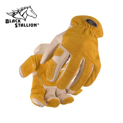 Revco 97SW Drivers Work Glove: Kevlar Sewn Grain/Split Cowhide-ShopWeldingSupplies.com