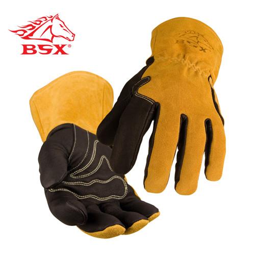 Revco BSX BM88 Premium MIG, TIG & Stick Welding Gloves: Tan Pigskin-ShopWeldingSupplies.com