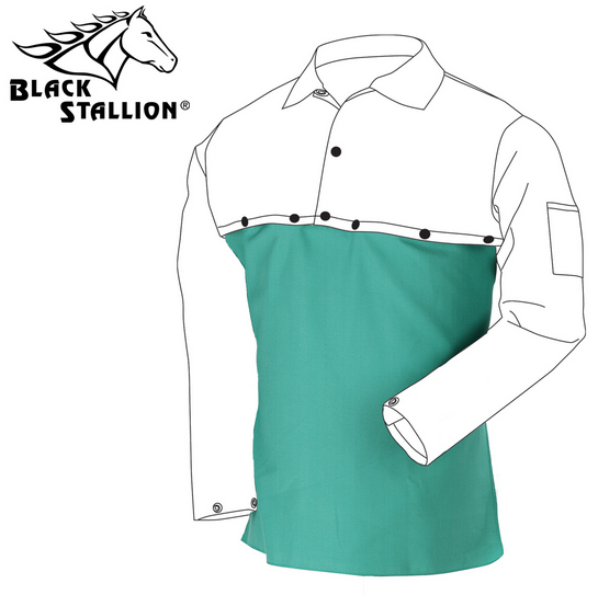 Revco F9-20B TruGuard™ 200 FR Cotton 20" Welding Bib-ShopWeldingSupplies.com