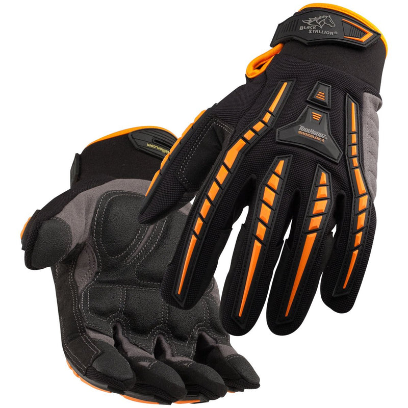 Black Stallion (Revco) GX100 ToolHandz® Anti-Impact Mechanics Work Gloves with BumpPatch-ShopWeldingSupplies.com