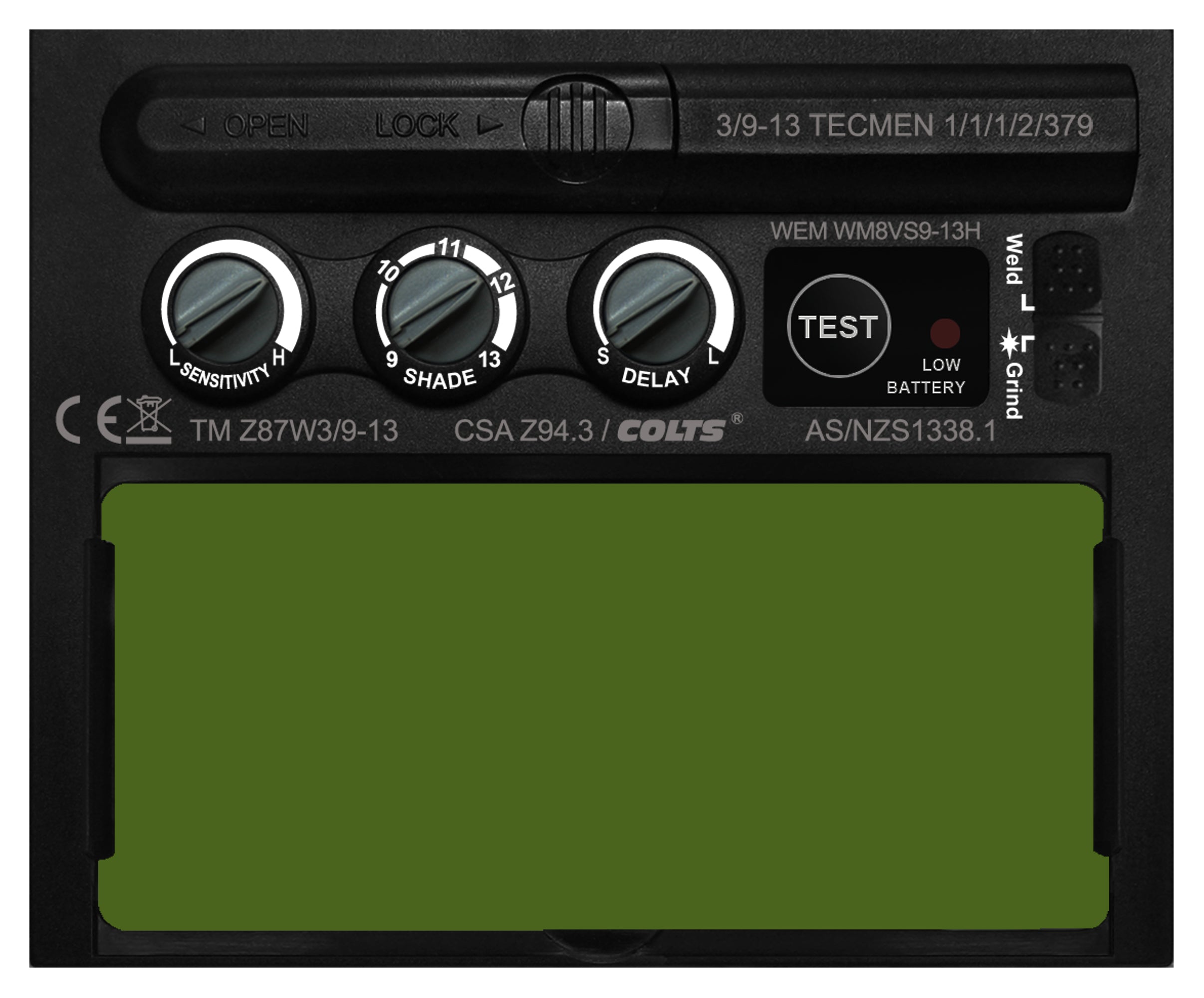 Weldmark Auto Darkening Camouflage Welding Helmet (C8VS9-13H)-ShopWeldingSupplies.com