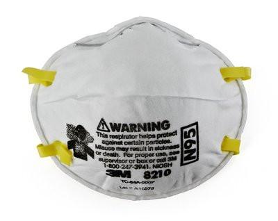 3M N95 8210 Disposable Particulate Respirator (Box of 20)-ShopWeldingSupplies.com