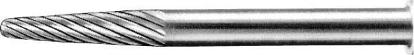 Pferd Carbide Bur - 14° Taper, SGL Cut 1/8'' x 1/2'' x 1/8'' Shank - SL-42 ( EDP 23451)-ShopWeldingSupplies.com