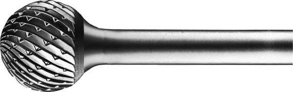 Pferd Carbide Bur - Ball Shape, DBL Cut 1/8'' x 3/32'' x 1/4'' Shank - SD-11 (EDP 24522)-ShopWeldingSupplies.com
