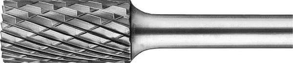 Pferd Carbide Bur - Cylind. (Plain End), DBL Cut 1/2'' x 1'' x 1/4'' Ext. Shank - SA-5L6 ( EDP 25822)-ShopWeldingSupplies.com