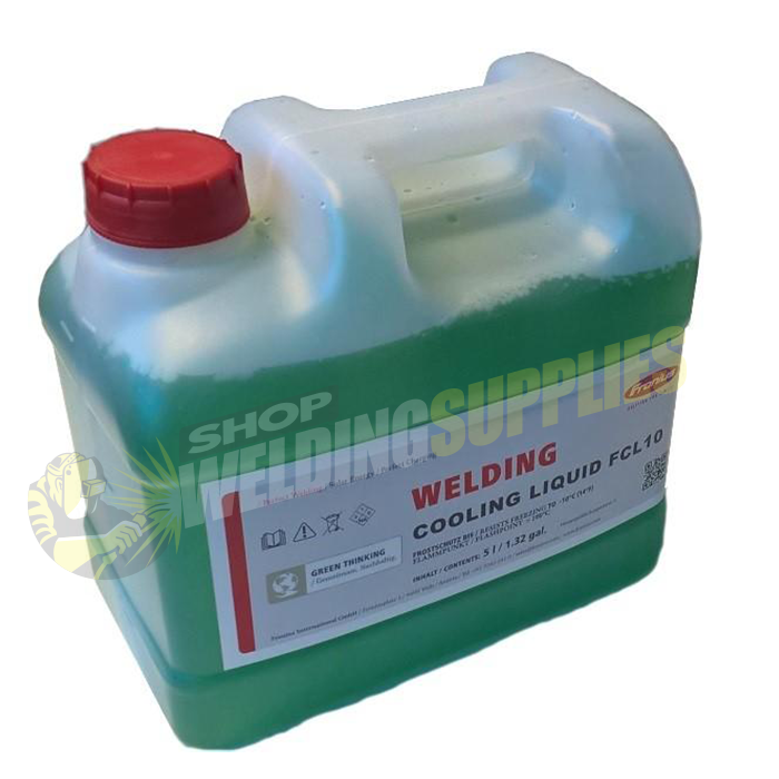 Fronius Welding Cooling Liquid FCL10 (5-Liters/1.32-Gallon) for Water-Cooled Fronius Machines (40,0009,0180)-ShopWeldingSupplies.com