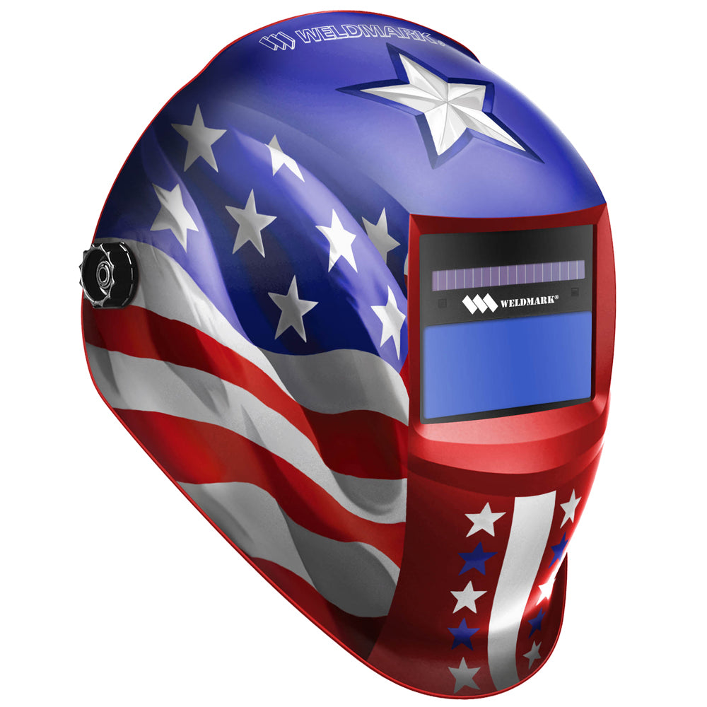 Weldmark Stars and Stripes Auto-Darkening Welding Hood (SS8VS9-13)-ShopWeldingSupplies.com