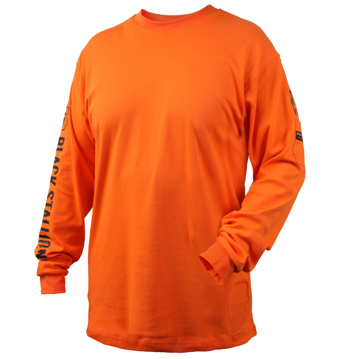 Revco (Black Stallion) Flame Resistant Long Sleeve T-Shirt (Orange)-ShopWeldingSupplies.com