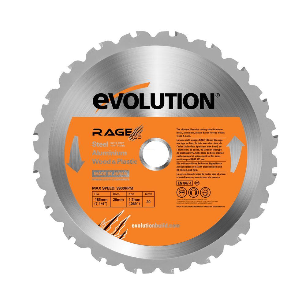 Evolution RAGEBLADE 7-1/4" Multipurpose Replacement Blade-ShopWeldingSupplies.com