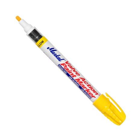 Markal Valve Action® Paint Marker - Yellow or White (1 box - 12 markers)-ShopWeldingSupplies.com