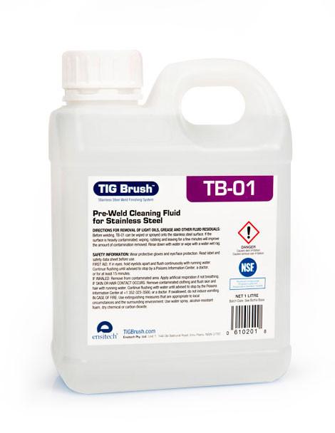 Ensitech TIG Brush TB-01 Pre-Weld Cleaning Fluid (Quart and Gallon Avail)-ShopWeldingSupplies.com